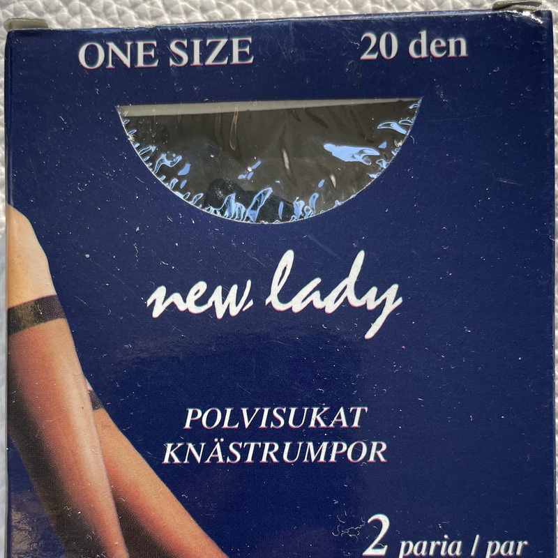 KUVA 1:  Uudet NEW LADY polvisukat, väri  musta, 20 den.1 pari!
Yksi koko. 